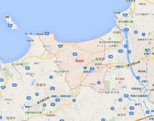 岡垣町地図