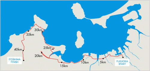 福岡マラソンmap