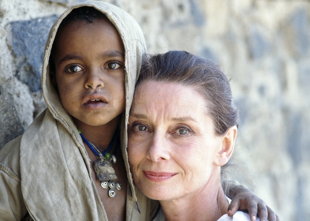 March 16-17, 1988, Ethiopia --- Soon after becoming a UNICEF ambassador, Audrey Hepburn went on a mission to Ethiopia, where years of drought and civil strife had caused terrible famine. --- Image by © Derek Hudson/Sygma/Corbis